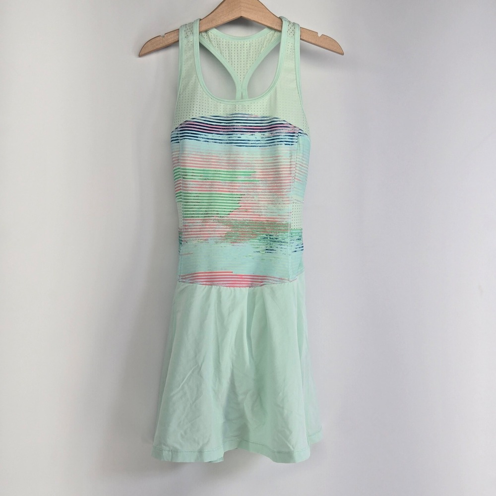 Ivivva Athletic Dress Girls 10 Mint Green Racerback Tennis Skort Activewear